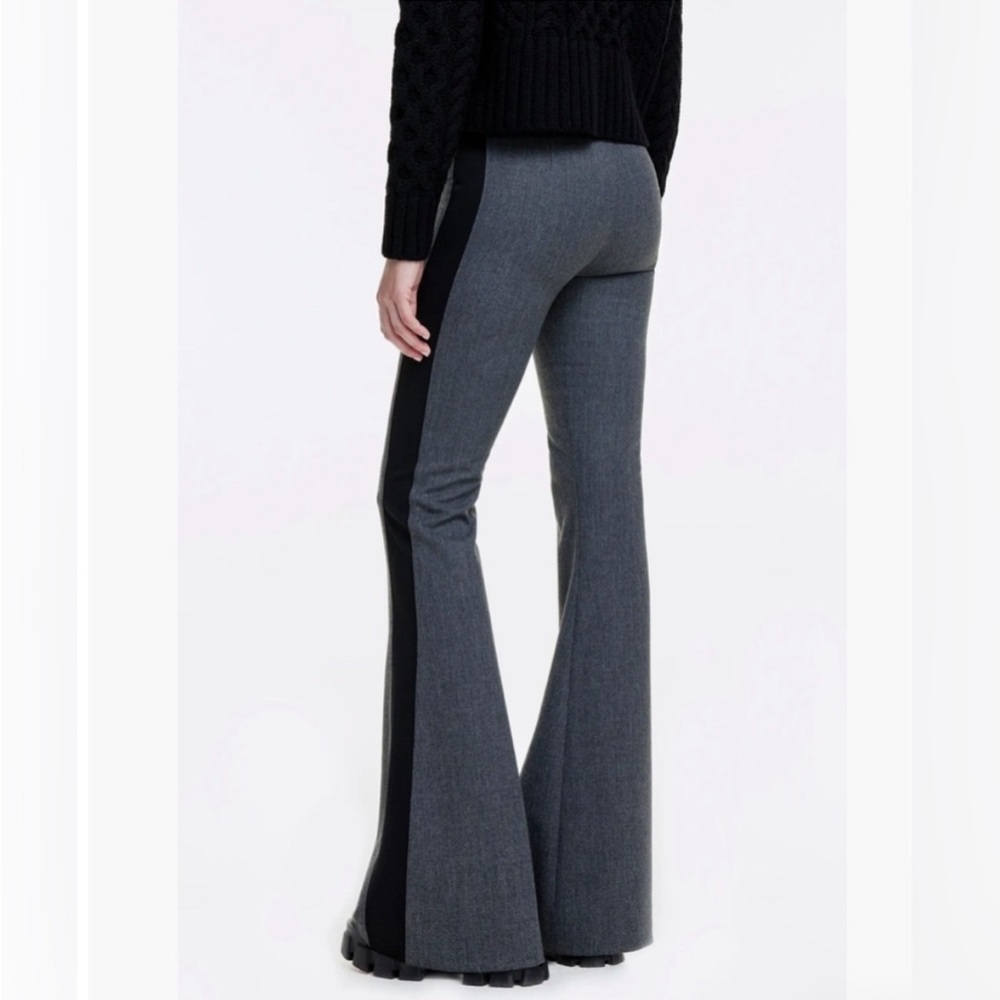SMYTHE Tuxedo Stripe Bootcut Pants sz 8 - Picture 2 of 4
